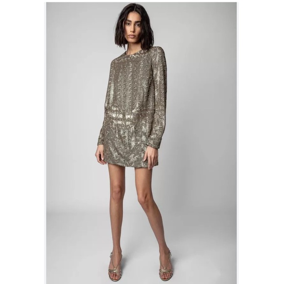 Zadig & Voltaire Roysse Sequins Dress. - Picture 1 of 8